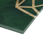 Web Gold en Green Oerwoud Snijplank (Hoek)