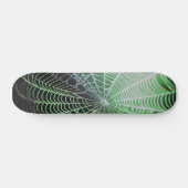 Web Green Black Creepy Spooky Spider Persoonlijk Skateboard (Horizontaal)