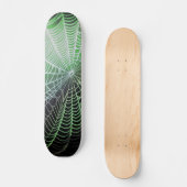 Web Green Black Creepy Spooky Spider Persoonlijk Skateboard (Voorkant)