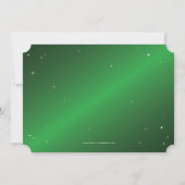 Web Halloween Party over Green and White Diamond S Kaart (Achterkant)