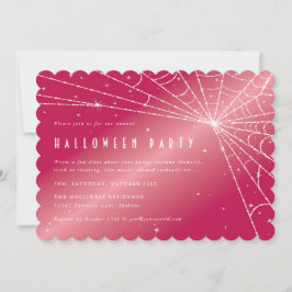 Web Halloween Party van Hot Pink Diamond Spider Kaart
