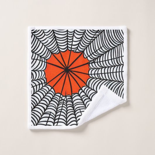 Web Halloween Spider Bad Handdoek (Wasdoekje)