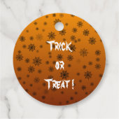 Web Halloween Spider Bedankjes Labels (Achterkant)