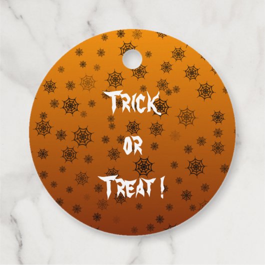 Web Halloween Spider Bedankjes Labels (Achterkant)