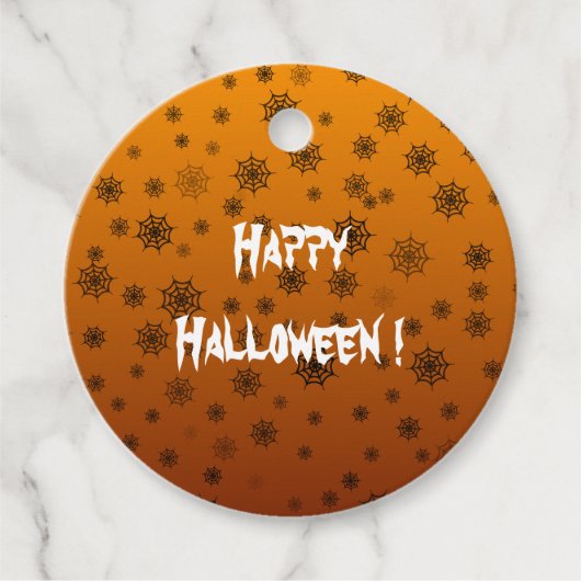 Web Halloween Spider Bedankjes Labels (Voorkant)