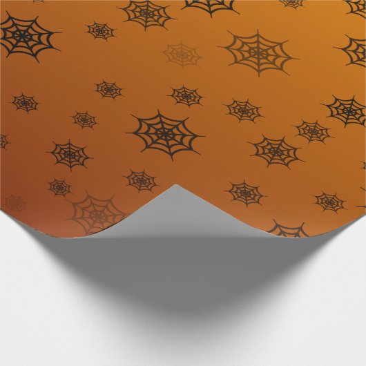 Web Halloween Spider Cadeaupapier (Hoek)