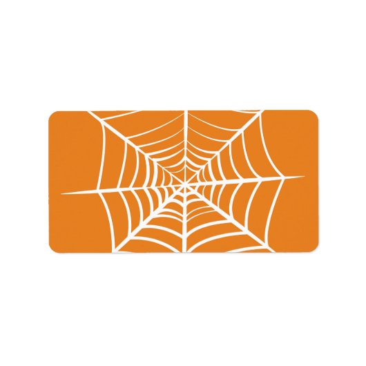 Web Halloween Spider Etiket (Voorkant)
