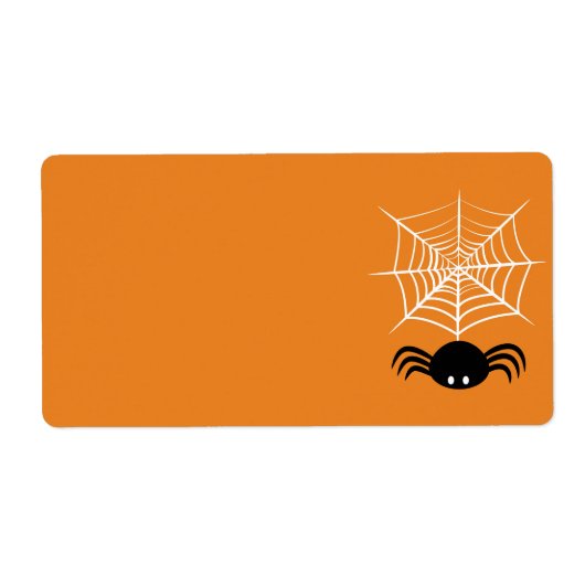 Web Halloween Spider Etiket (Voorkant)
