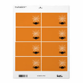 Web Halloween Spider Etiket (Full Sheet)
