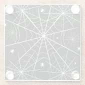 Web Halloween Spider Glazen Onderzetter (Achterkant)