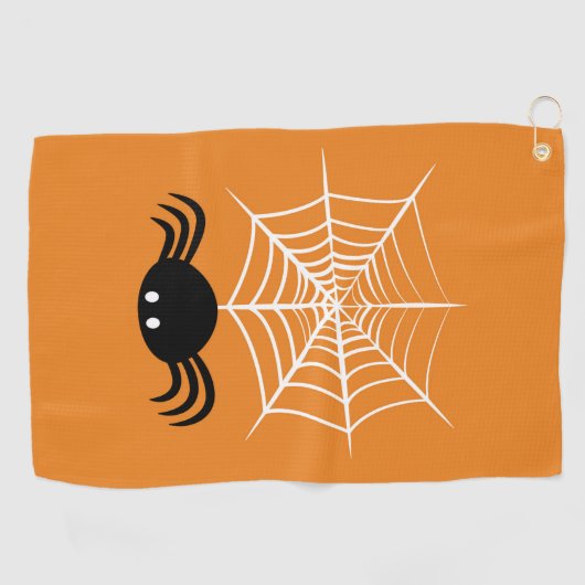 Web Halloween Spider Golfhanddoek (Horizontaal)