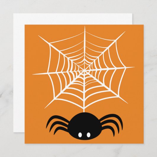 Web Halloween Spider Kaart (Voorkant / Achterkant)