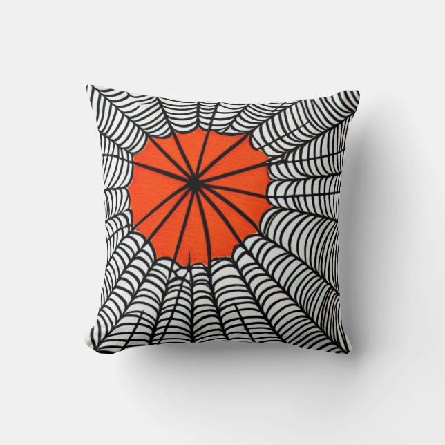 Web Halloween Spider Kussen (Voorkant)