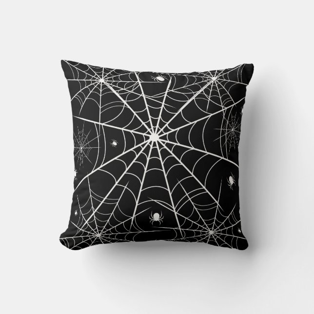 Web Halloween Spider Kussen (Voorkant)