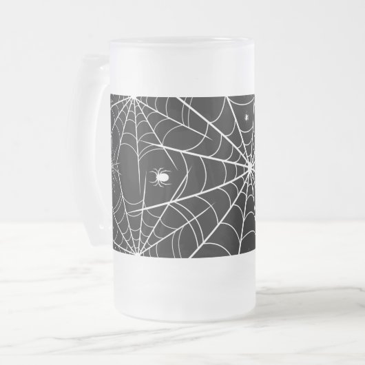 Web Halloween Spider Matglas Bierpul (Voorkant links)