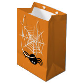 Web Halloween Spider Medium Cadeauzakje (Voorkant Gekanteld)