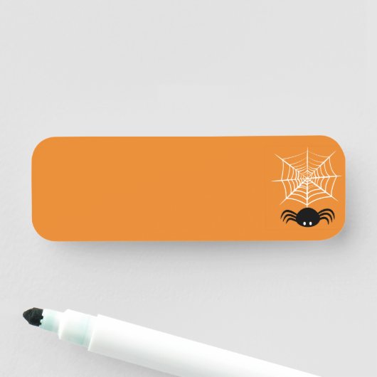 Web Halloween Spider Naamplaatje (In situ)