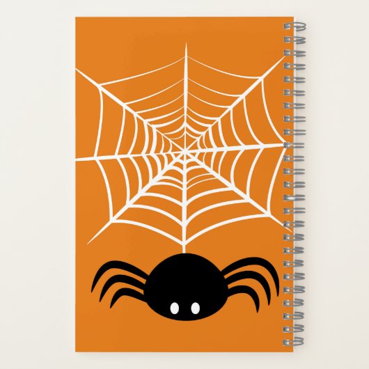 Web Halloween Spider Notitieboek (Achterkant)