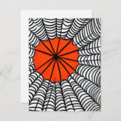Web Halloween Spider Notitiekaartje (Voorkant / Achterkant)
