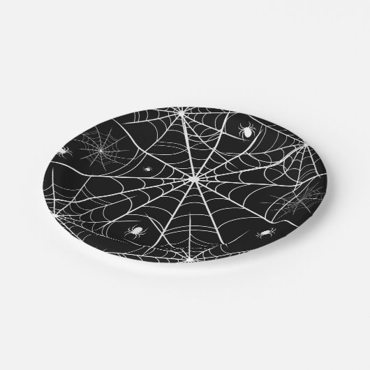 Web Halloween Spider Papieren Bordje (Gekanteld)