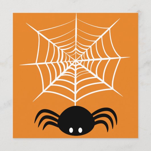 Web Halloween Spider Programmakaart (Achterkant)
