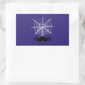 Web Halloween Spider Rechthoekige Sticker (Tas)