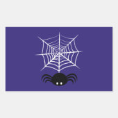 Web Halloween Spider Rechthoekige Sticker (Voorkant)