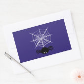 Web Halloween Spider Rechthoekige Sticker (Envelop)