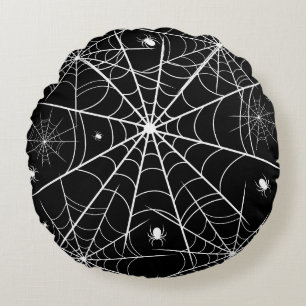 Web Halloween Spider Rond Kussen