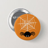 Web Halloween Spider Ronde Button 5,7 Cm (Voorkant /achterkant)
