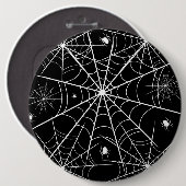 Web Halloween Spider Ronde Button 6,0 Cm (Voorkant /achterkant)
