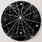 Web Halloween Spider Ronde Button 6,0 Cm (Voorkant)