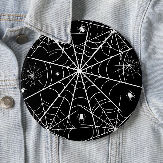 Web Halloween Spider Ronde Button 6,0 Cm (In situ)