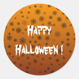 Web Halloween Spider Ronde Sticker