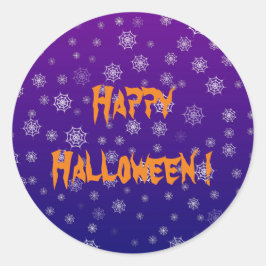 Web Halloween Spider Ronde Sticker