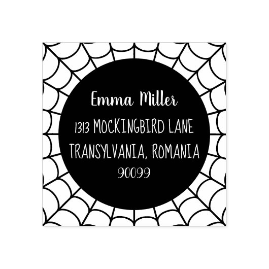 Web Halloween Spider Rubberstempel (Afrduk)