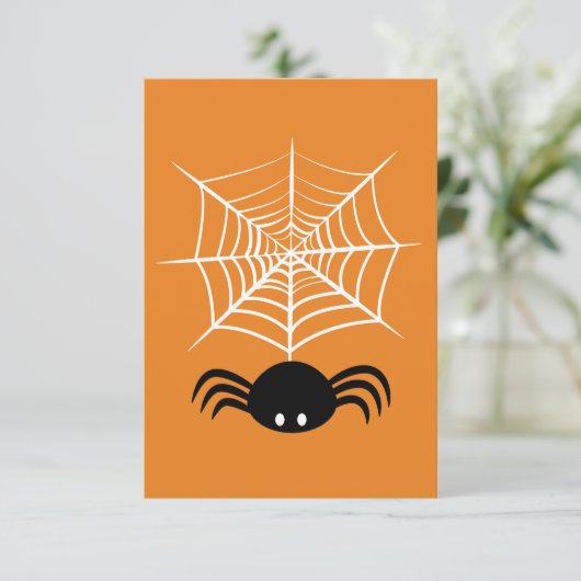 Web Halloween Spider Save The Date (Staand voorkant)