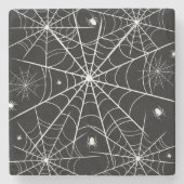 Web Halloween Spider Stenen Onderzetter (Voorkant)