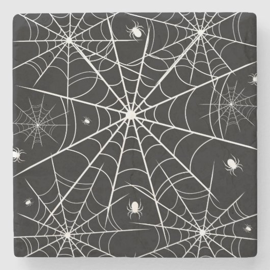 Web Halloween Spider Stenen Onderzetter (Voorkant)