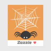Web Halloween Spider Sticker (Vel)
