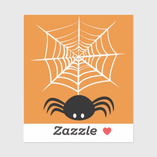 Web Halloween Spider Sticker (Vel)