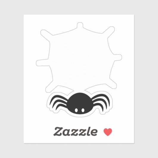 Web Halloween Spider Sticker (Vel)