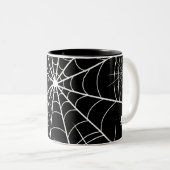 Web Halloween Spider Tweekleurige Koffiemok (Voorkant rechts)
