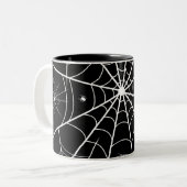 Web Halloween Spider Tweekleurige Koffiemok (Voorkant links)