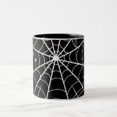 Web Halloween Spider Tweekleurige Koffiemok (Center)