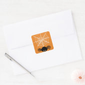 Web Halloween Spider Vierkante Sticker (Envelop)