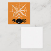Web Halloween Spider Vierkante Visitekaartje (Voorkant / Achterkant)