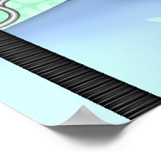 Web Head Modern Techno Industrial Surreal Art Poster (Hoek)