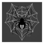 Web Heart Spider Perfect Poster (Voorkant)