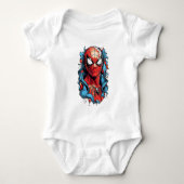 Web Hero Burst – Strips stijl Romper (Voorkant)